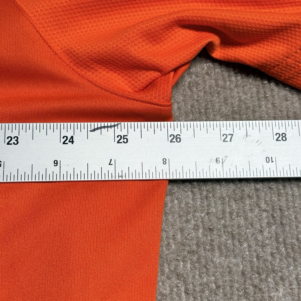 Under Armour Shirt Mens 3XL Orange Combine Training HeatGear V-Neck Gym Tee - Picture 8 of 16
